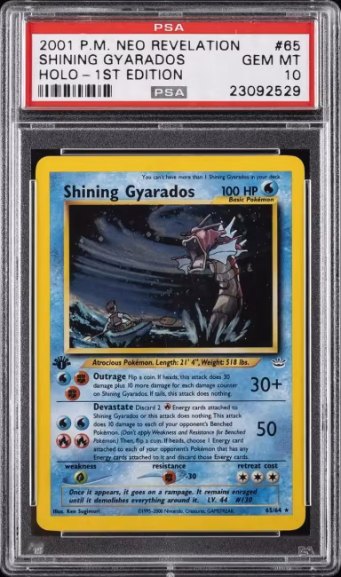 Shining Gyarados graded collectible card